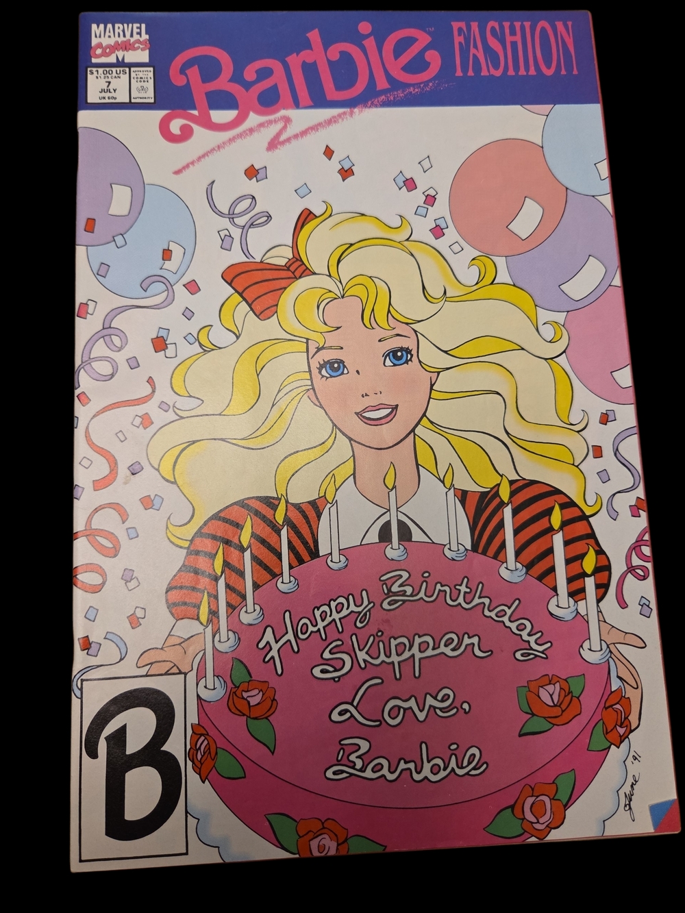 1991 Barbie Marvel Comics Volume #1 Issue #7 Comic Book